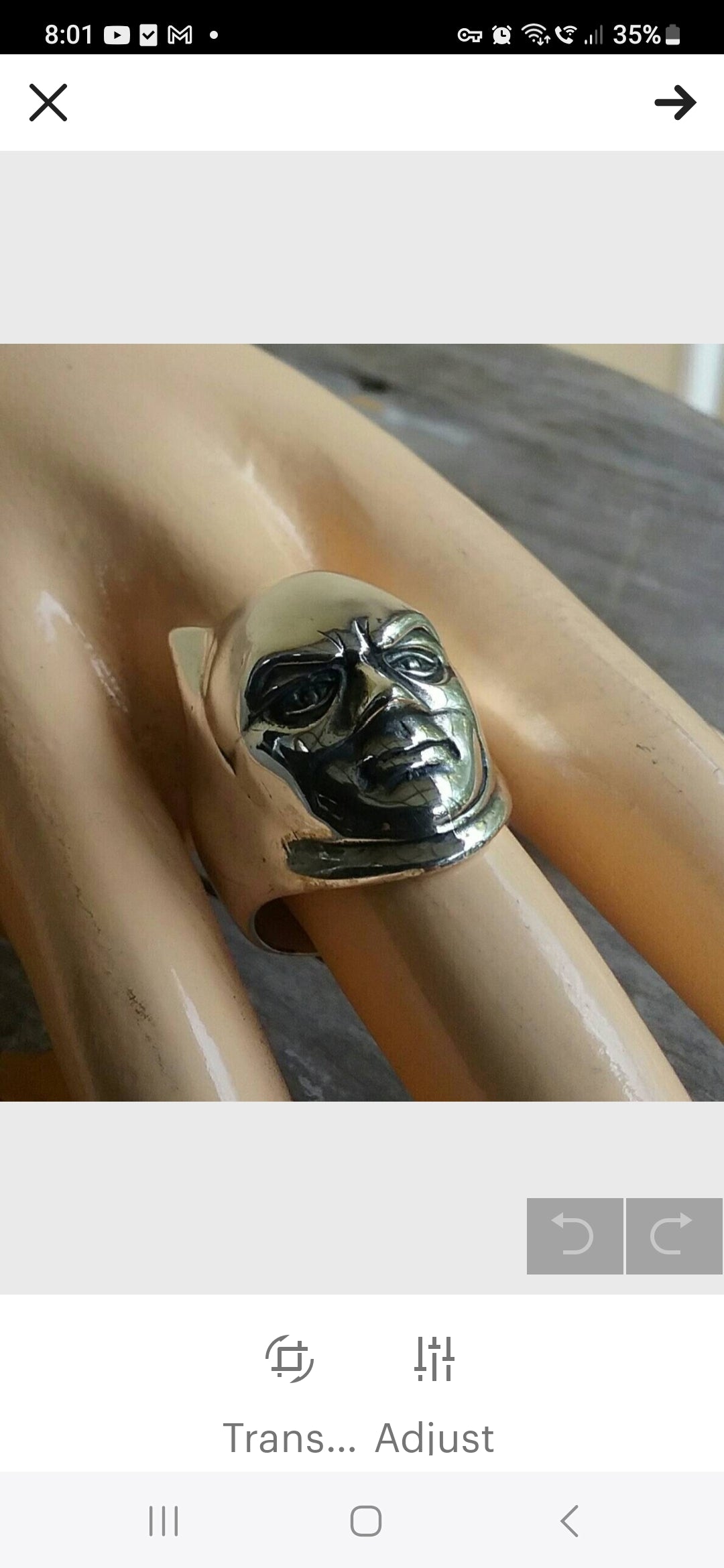 Large batman ring.sterling silver, superhero, comic jewelry, marvel