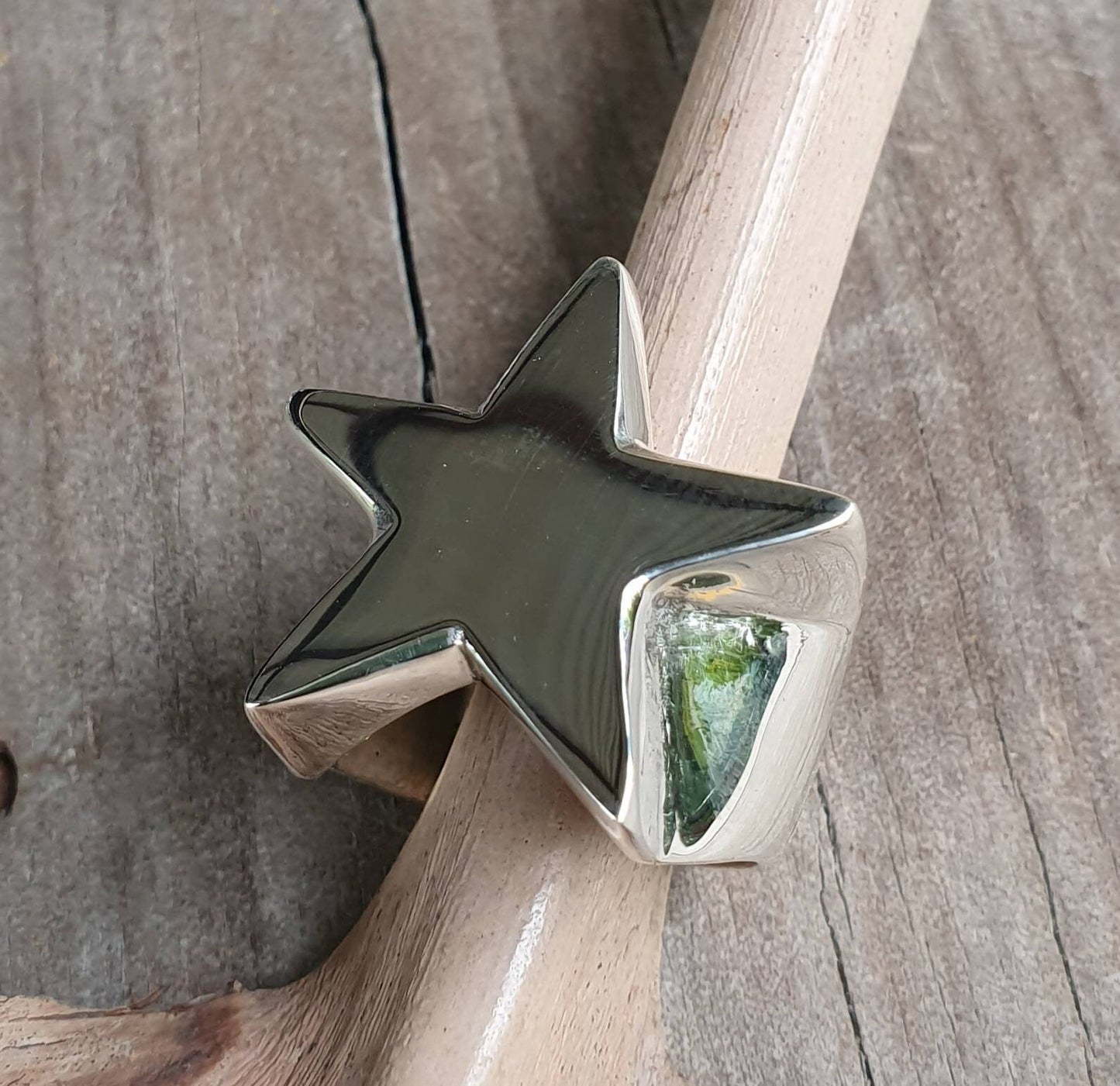 Large star ring,Sterling silver,flat star,five pointed star,chunky ring,unisex,boho,hipster,designer fashion,