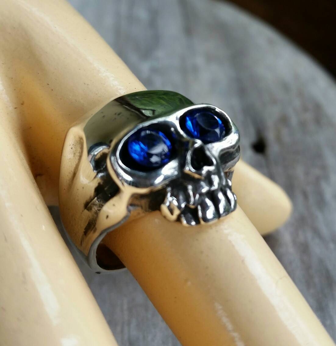 skull ring, sterling silver, cubic zirconia,steampunk, pirate, gothic, punk,grunge,hipster,handmade,boho,rockabilly,mens fashion,skeleton,