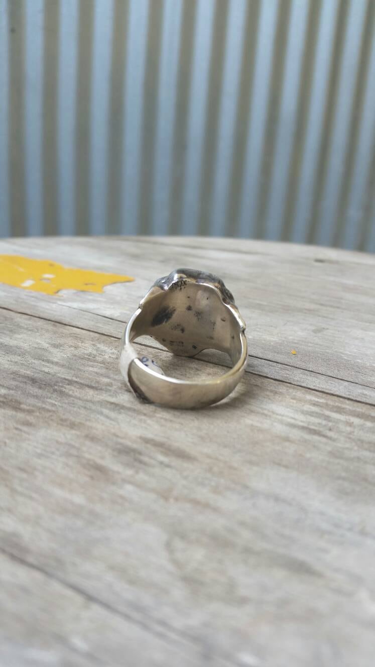 sabber tooth tiger ring,sterling silver,tiger,handmade,chunky.animal,boho,hipster,mens fashion,prehistoric,dynasaur,lion ring