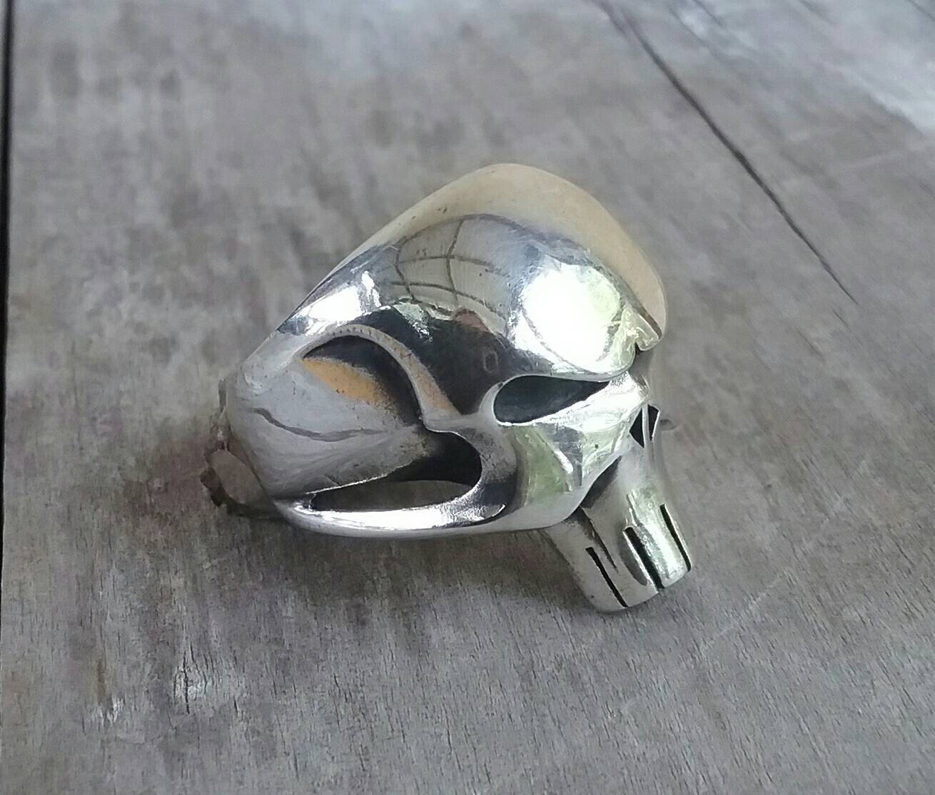 Large Punisher pendant,skull,heavy, sterling silver,chunky ,super hero,large silver necklace,the punisher, comic,