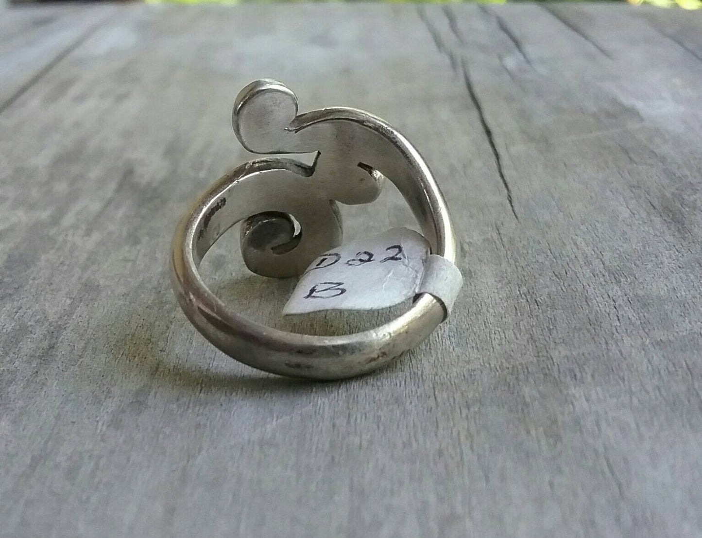 Solid scroll ring, swirl,sterling silver,wedding ,boho,goddess,hippy,gypsy,handmade,chunky ring,deco,vintage,long ring,Maori koru