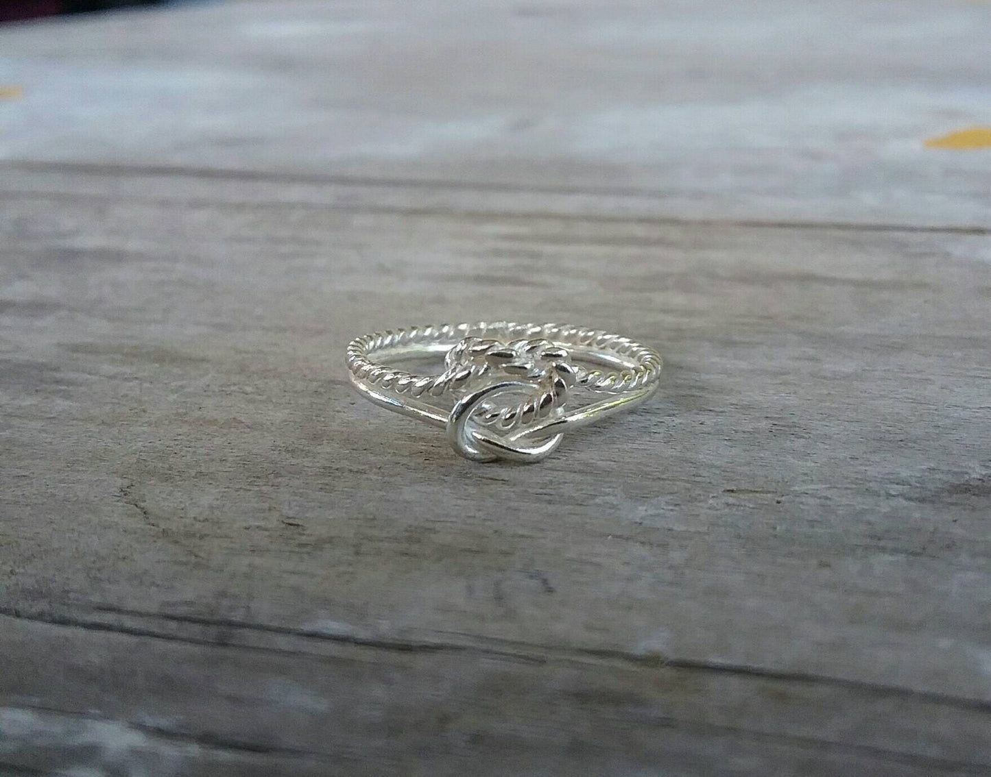 Knot ring,Double love knot,sterling silver, dainty,fine ring,fine twisted knot,boho,gypsy,silver wire ring,knot ring,handmade,