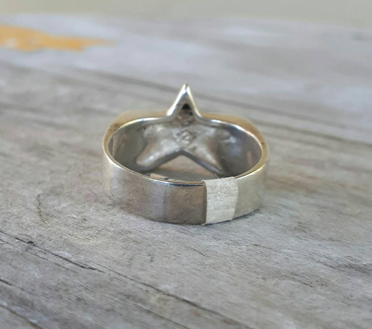 star ring,Sterling silver, flat star,5 pointed star,new age,boho,hipster,unisex ring,handmade,hippy,goddess,retro,rockabilly