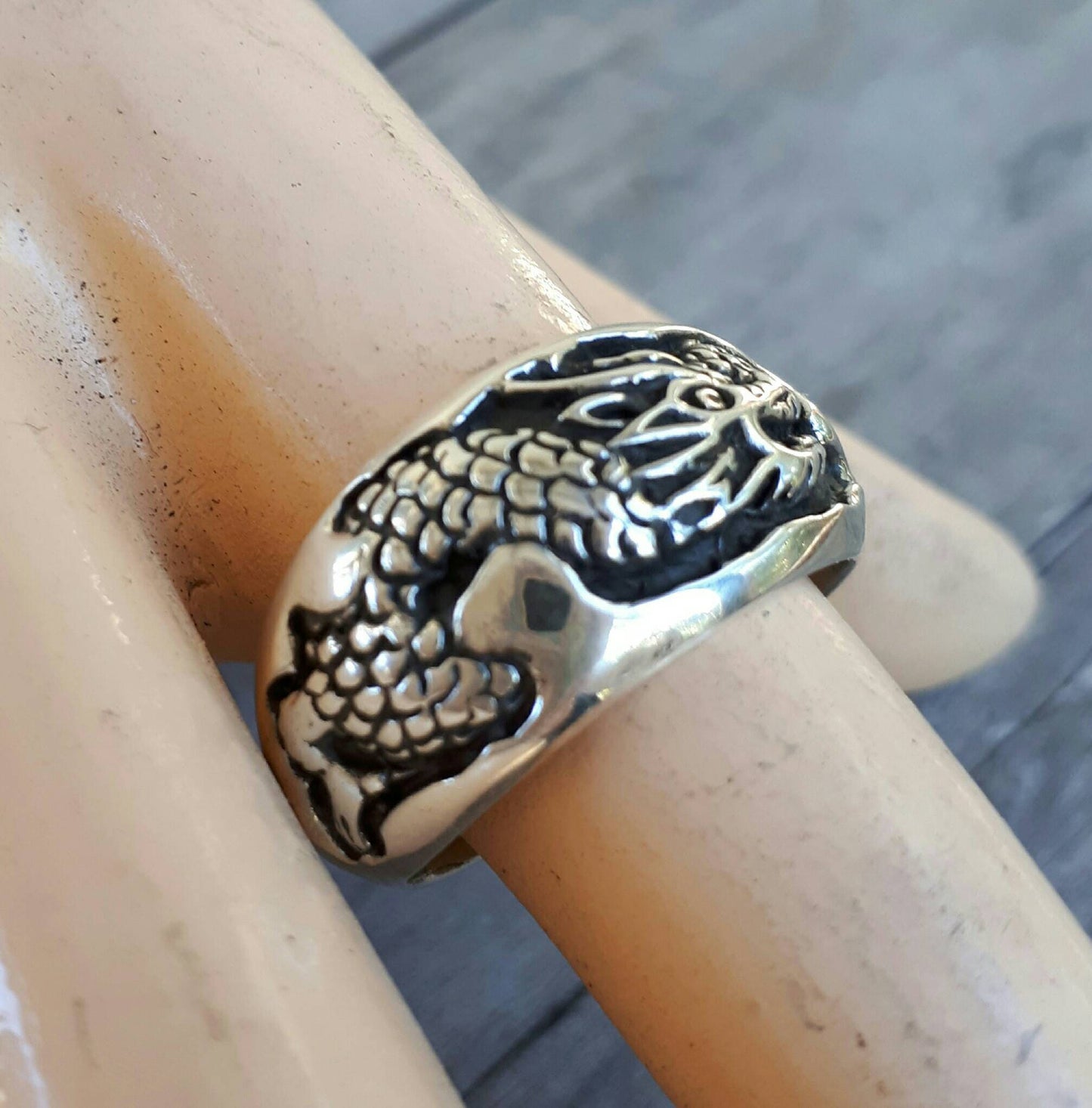 silver dragon ring,sterling silver,wedding band,hand made,steampunk,gothic,punk,vintage,boho,hipster,mythical Dragon,serpent,