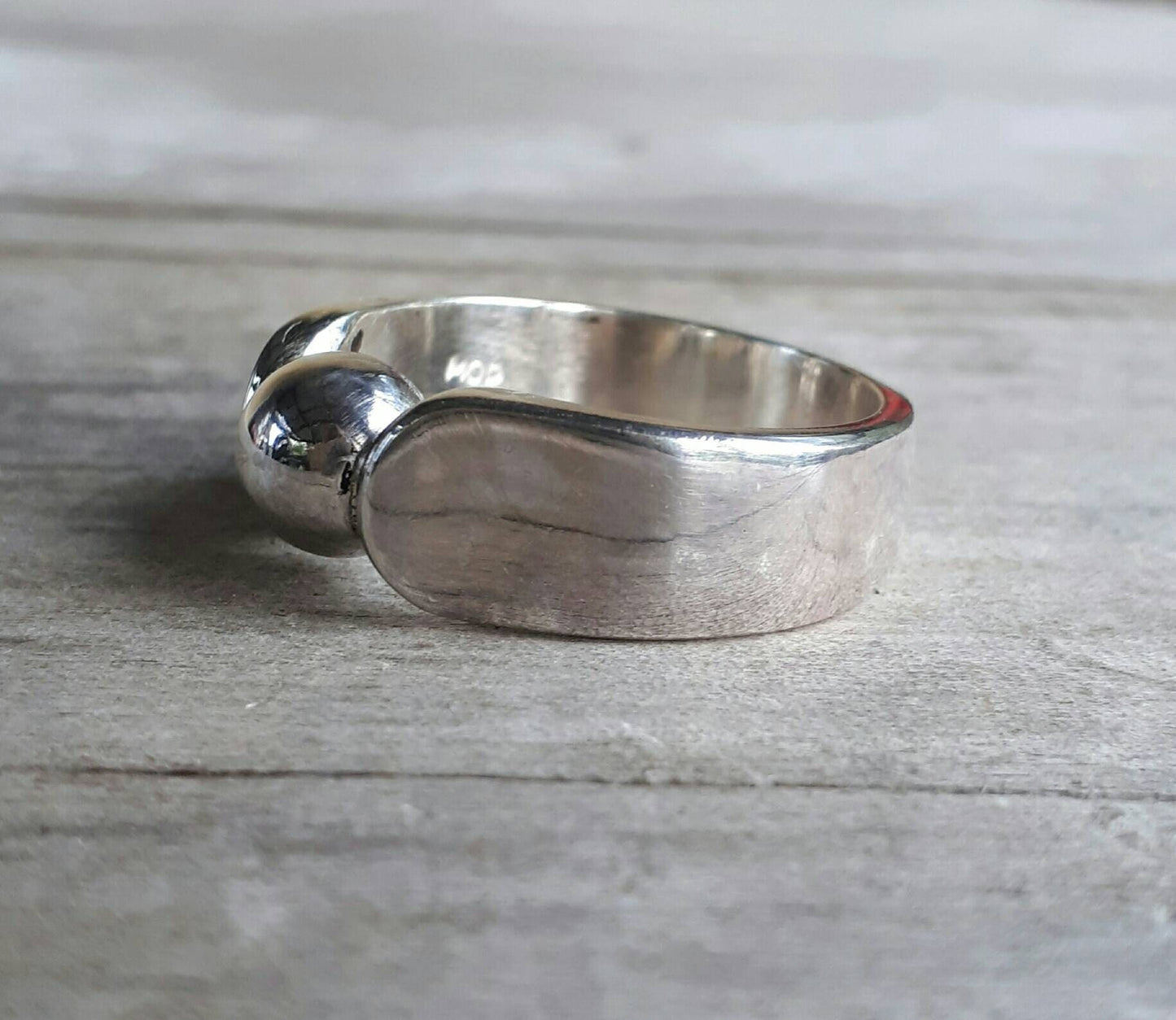 solid sterling silver ball ring wedding