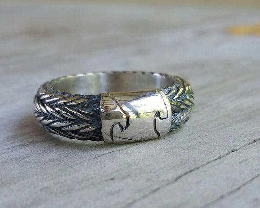 wave ring,rustic, sterling silver,modern industrial,surfer signet,wedding mans dress ring,surfboard rider