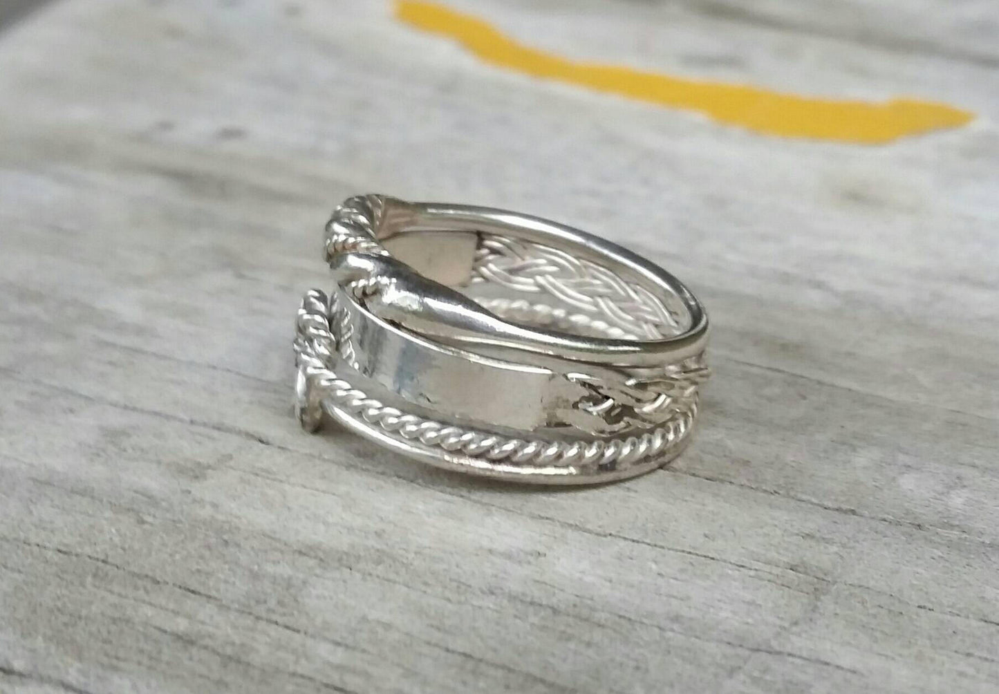 stacking rings,sterling silver,3 set,love knot,twist ring,plain band