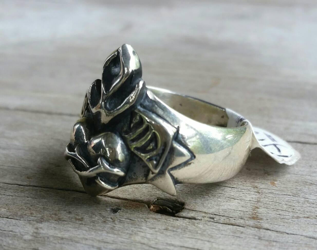 por vida,sacred heart ring,sterling silver," for life",flame ring,wedding ring,rockabiily, steampunk,hipster, gothic,punk,heart ring