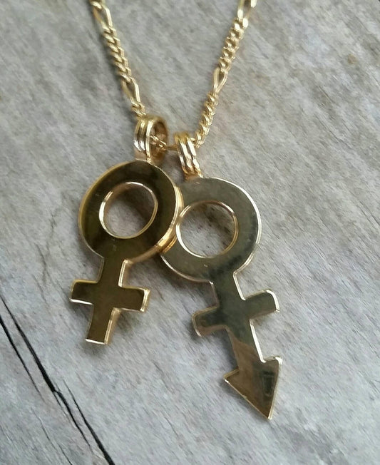 Female gender symbol, pendant, 9ct gold, female symbol, venus, sex symbol,women's fashion,gold pendant,