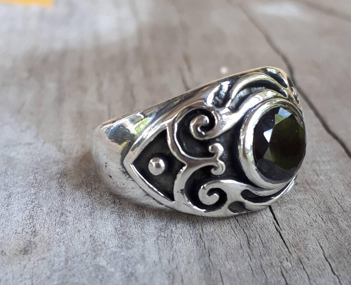 Black cubic ring,sterling silver,syn onyx, cz ring,dress ring,signet ,tribal,vintage,boho,hipster,handmade,mens fashion,wedding ring,chunky,