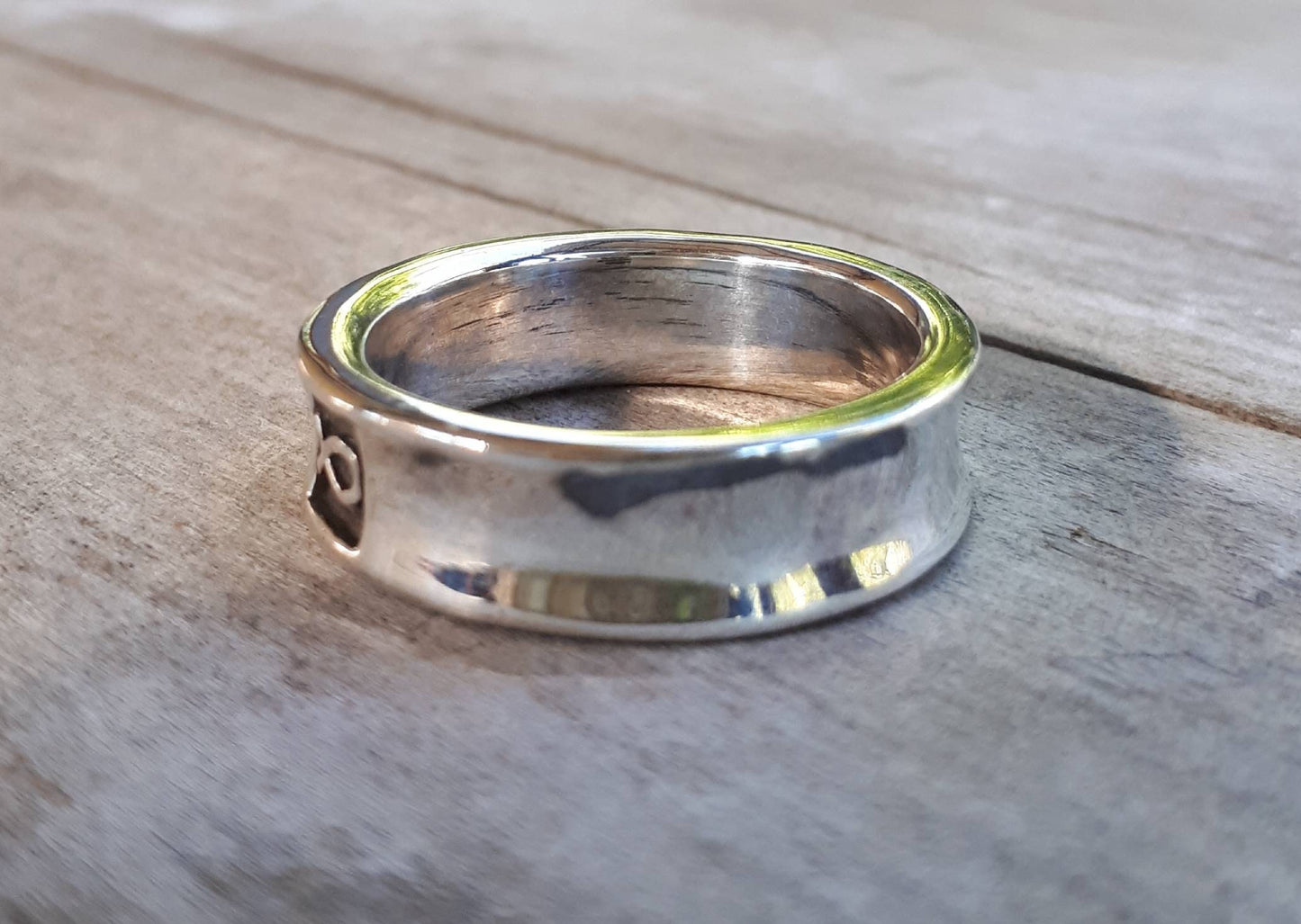 Christian ring,fish symbol,religious,Jesus,Christian wedding ring, Sterling silver,hand made,silver band,church,God,