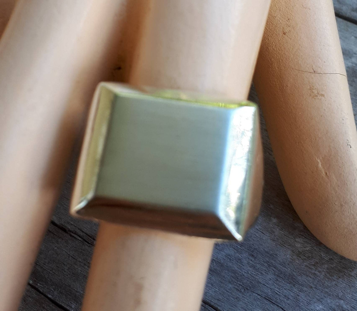 Signet ring, rectangle,square ring,sterling silver,chunky,handmade,