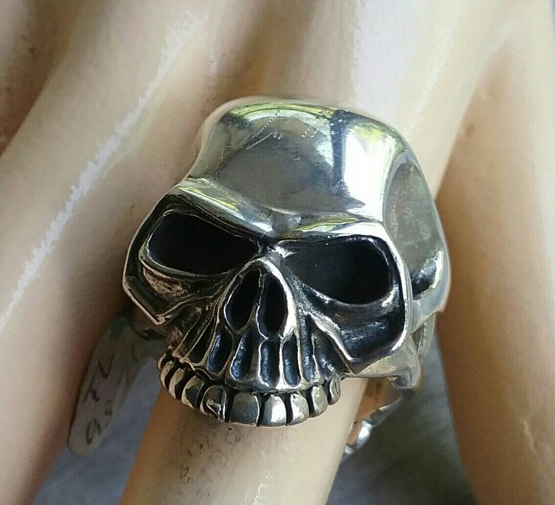 Skull ring,sterling  silver, steampunk,gothic,Keith Richard's skull, punk,biker,hand made,hipster,pirate,medievil,mens fashion,