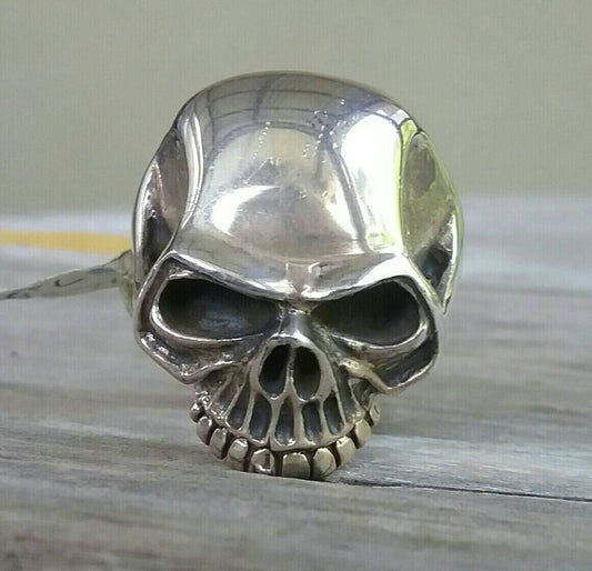 Skull ring,sterling  silver, steampunk,gothic,Keith Richard's skull, punk,biker,hand made,hipster,pirate,medievil,mens fashion,