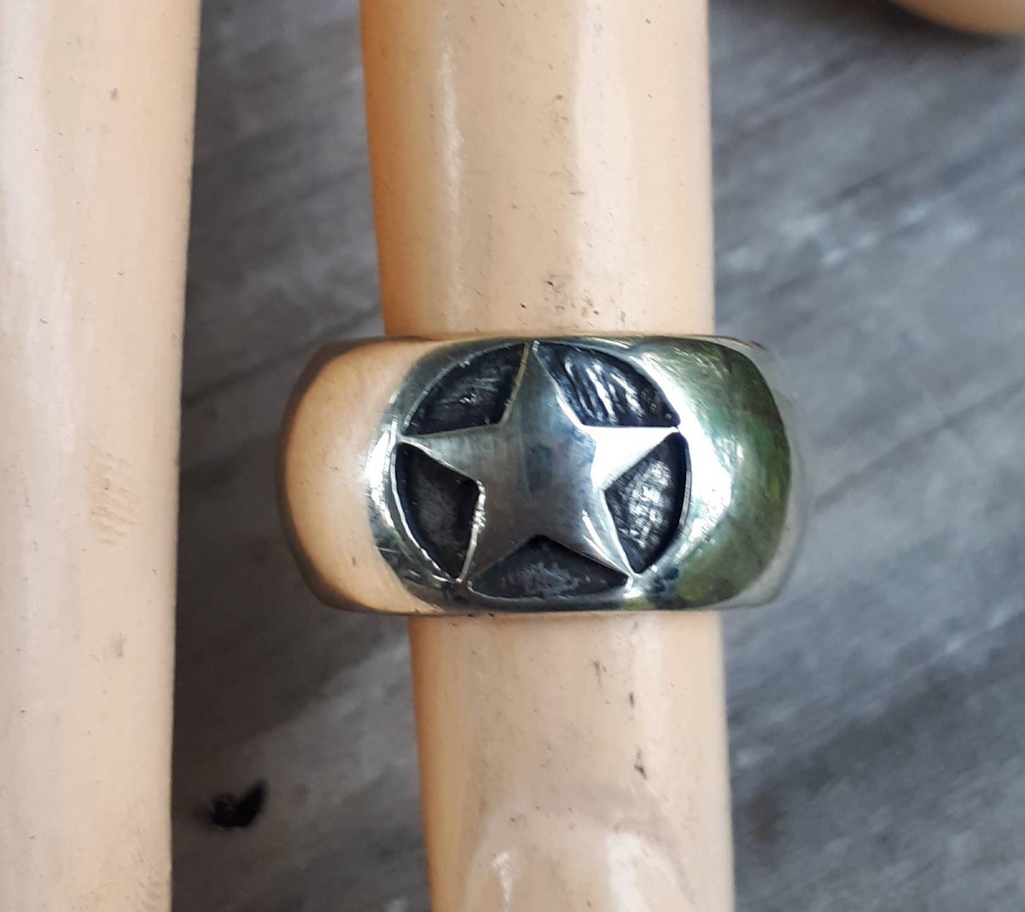 star ring,Sterling silver,boho,new age,wedding band,half round ring,D band,hipster,unisex ring,handmade,hippy,goddess,retro,rockabilly