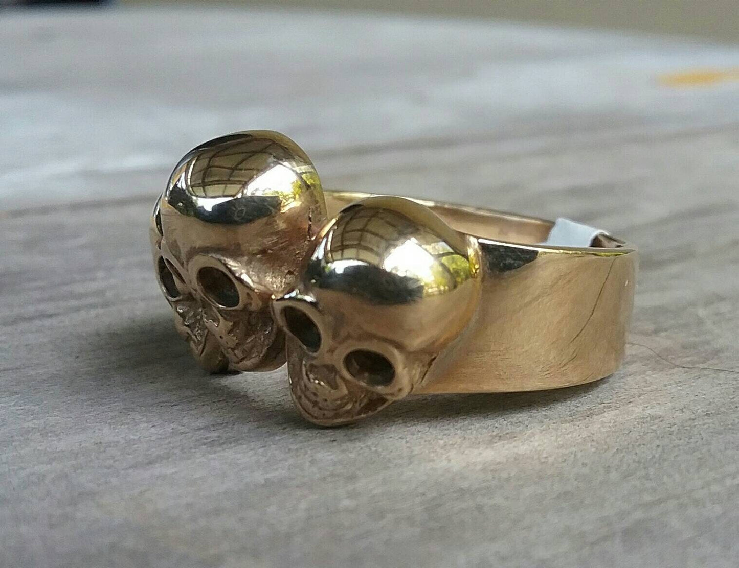 Skull ring, sterling silver,solid back, steampunk,gothic,chunky ring,skeleton, punk,hipster,handmade,biker,gangster,pirate,sugar skull