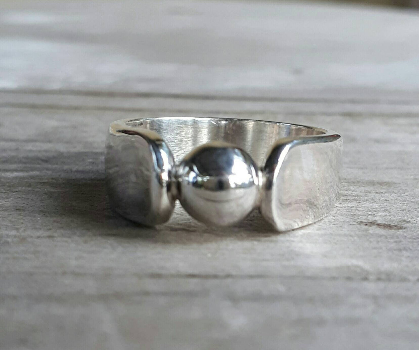 solid sterling silver ball ring wedding