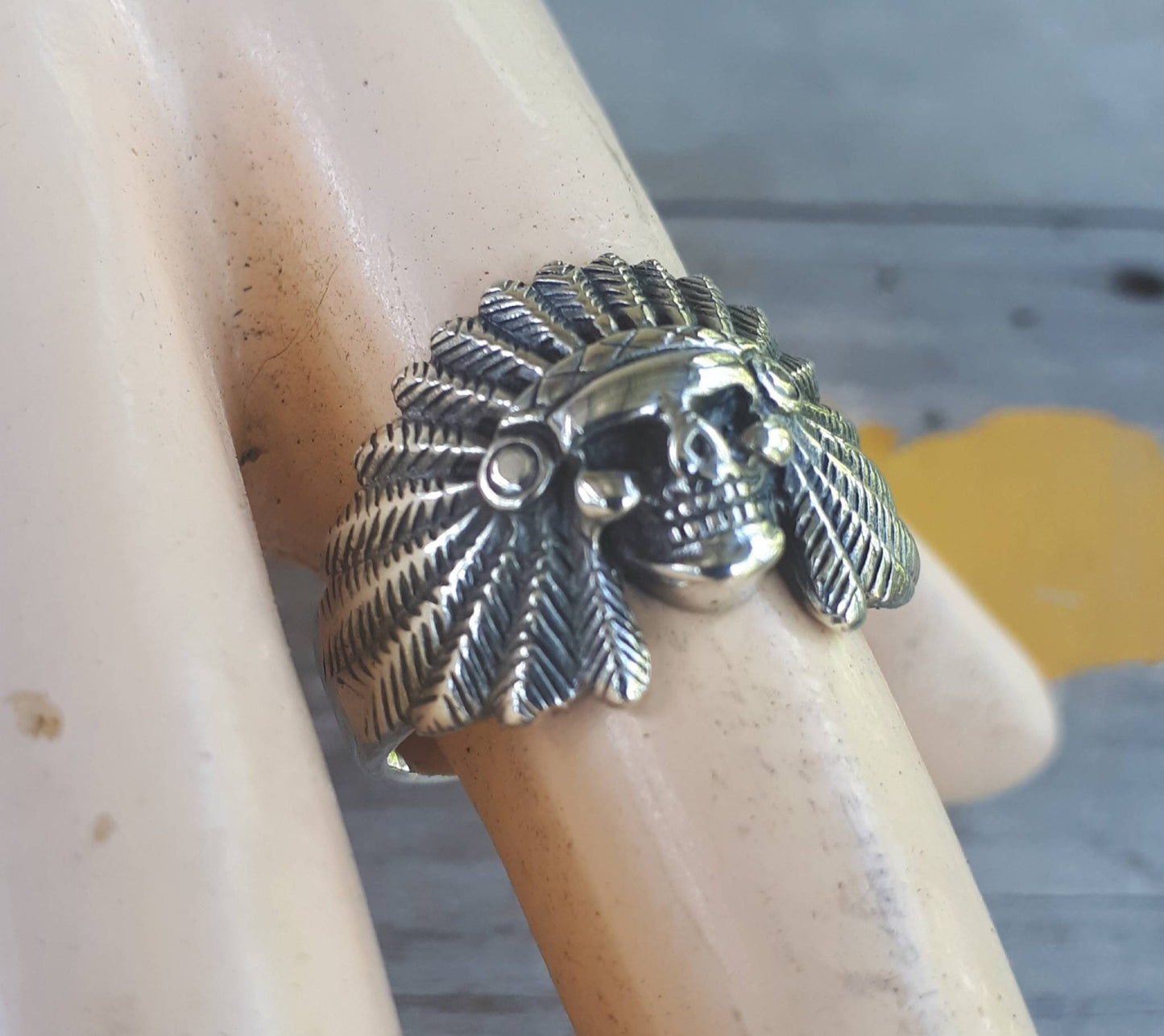 indian ring,sterling silver,skull ring,indian skull,Indian chief,tribal,boho ring,unisex,gypsy,eithnic,