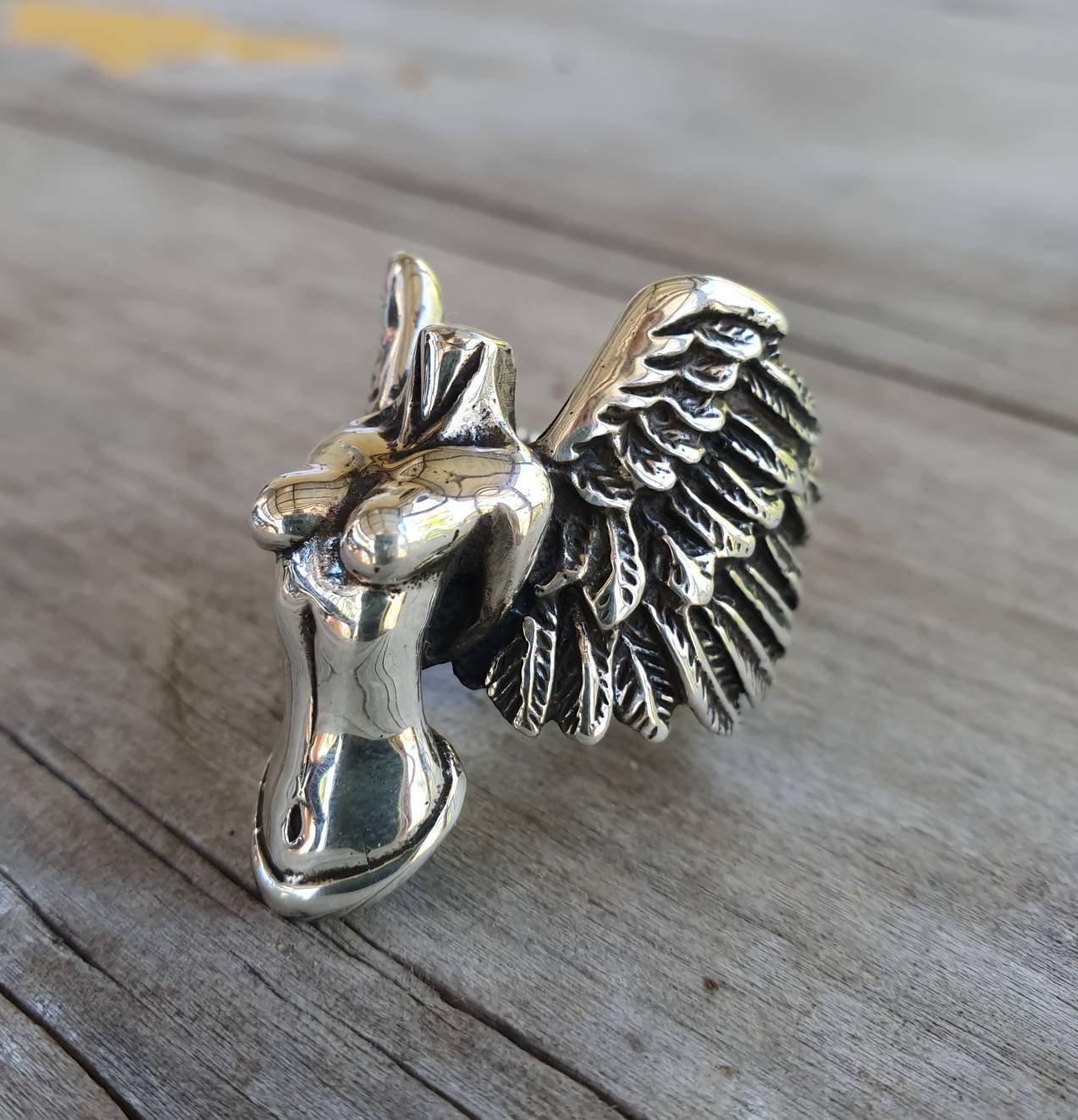 Goddess ring,naked torso,arc angel,angel wings,angel ring,sterling silver,naked lady,nude,handmade,mens fashion,women's fashion,boho,hipster