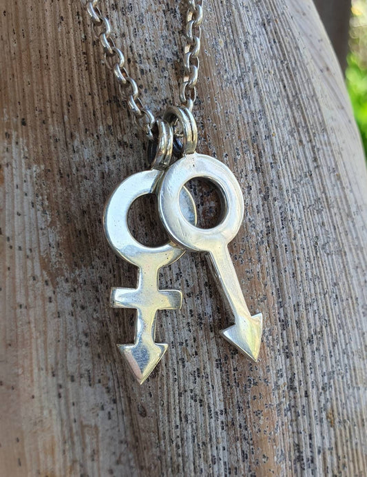 Male gender symbol, pendant,sterling silver,male symbol, sex symbol,mans fashion,unisex gender pendant,