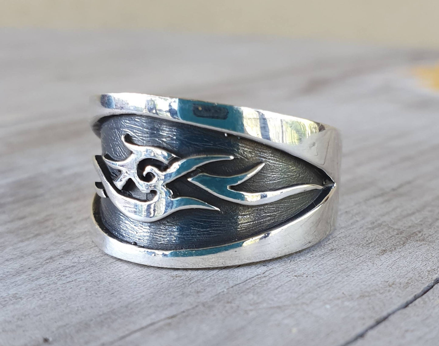 Tribal band,Sterling silver,bespoke,boho,vintage,scroll,maori,koru,unisex band,wedding,ethnic,Celtic,handmade,hipster,vines