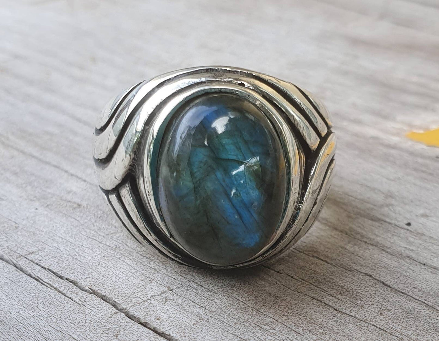 Turquoise ring, sterling silver,chunky,heavy and solid,modern bespoke,boho,mans dress wedding dress ring