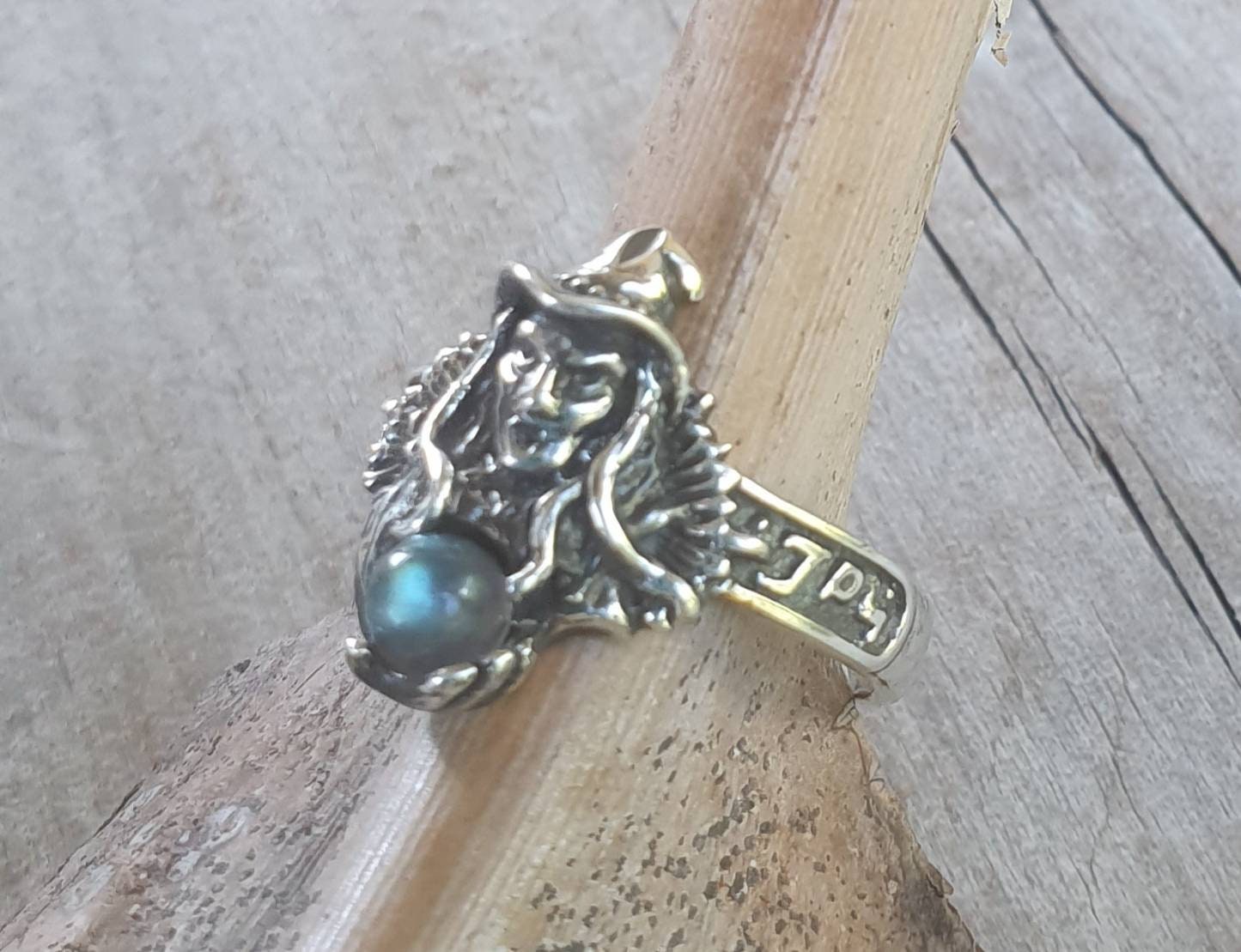 witch ring,sterling silver,labradorite,goddess,occult,magic,fantasy mythical  steampunk gothic punk  ring