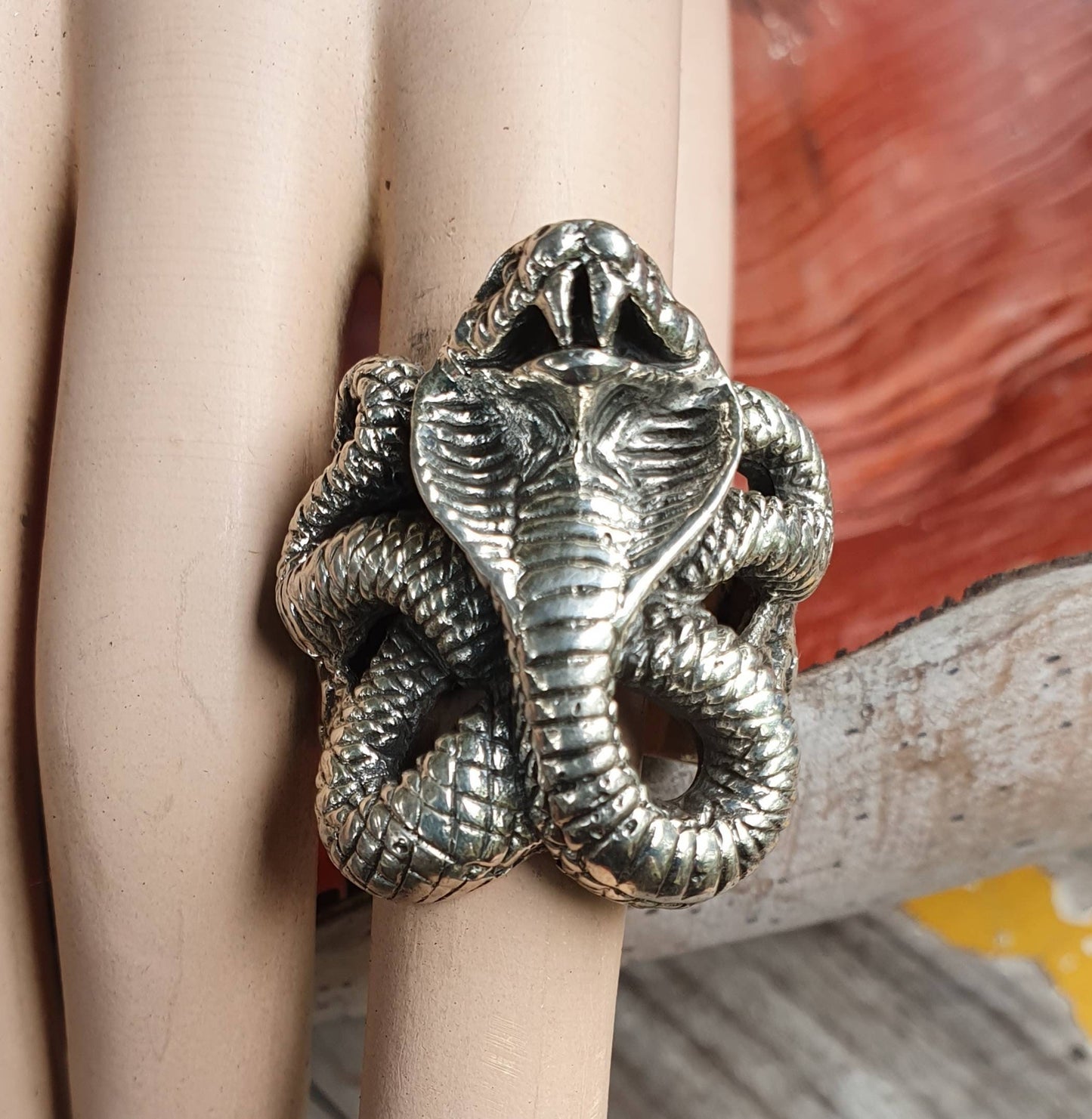 Cobra Snake ring,large ring,sterling silver, serpent ring,chunky ring