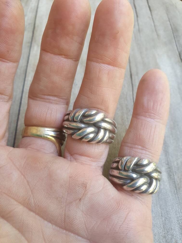 Knot ring,sterling silver,twisted knot,boho,gypsy,silver wire ring,unisex,handmade,