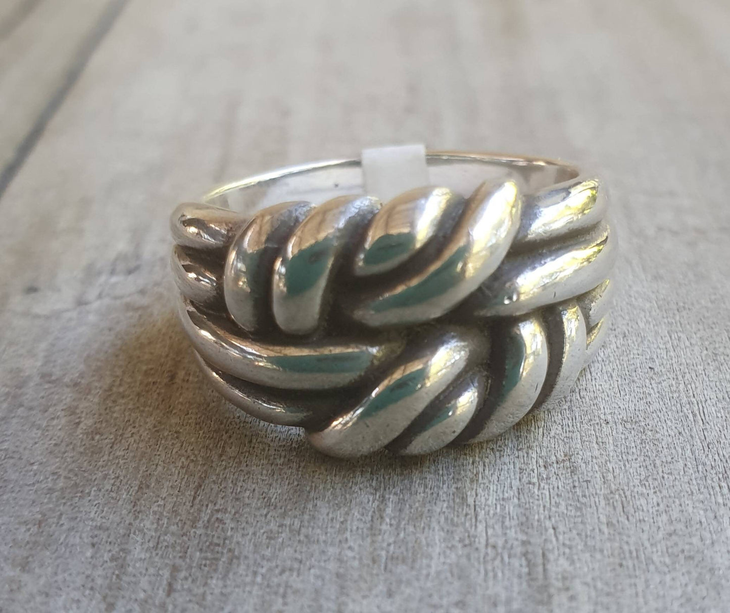 Knot ring,sterling silver,twisted knot,boho,gypsy,silver wire ring,unisex,handmade,