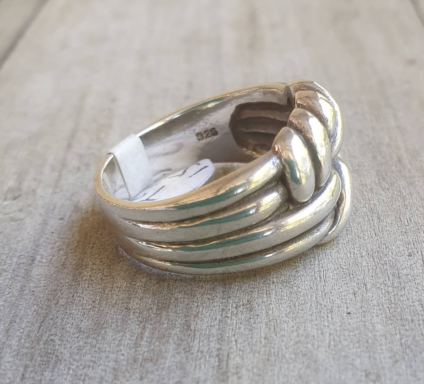 Knot ring,sterling silver,twisted knot,boho,gypsy,silver wire ring,unisex,handmade,