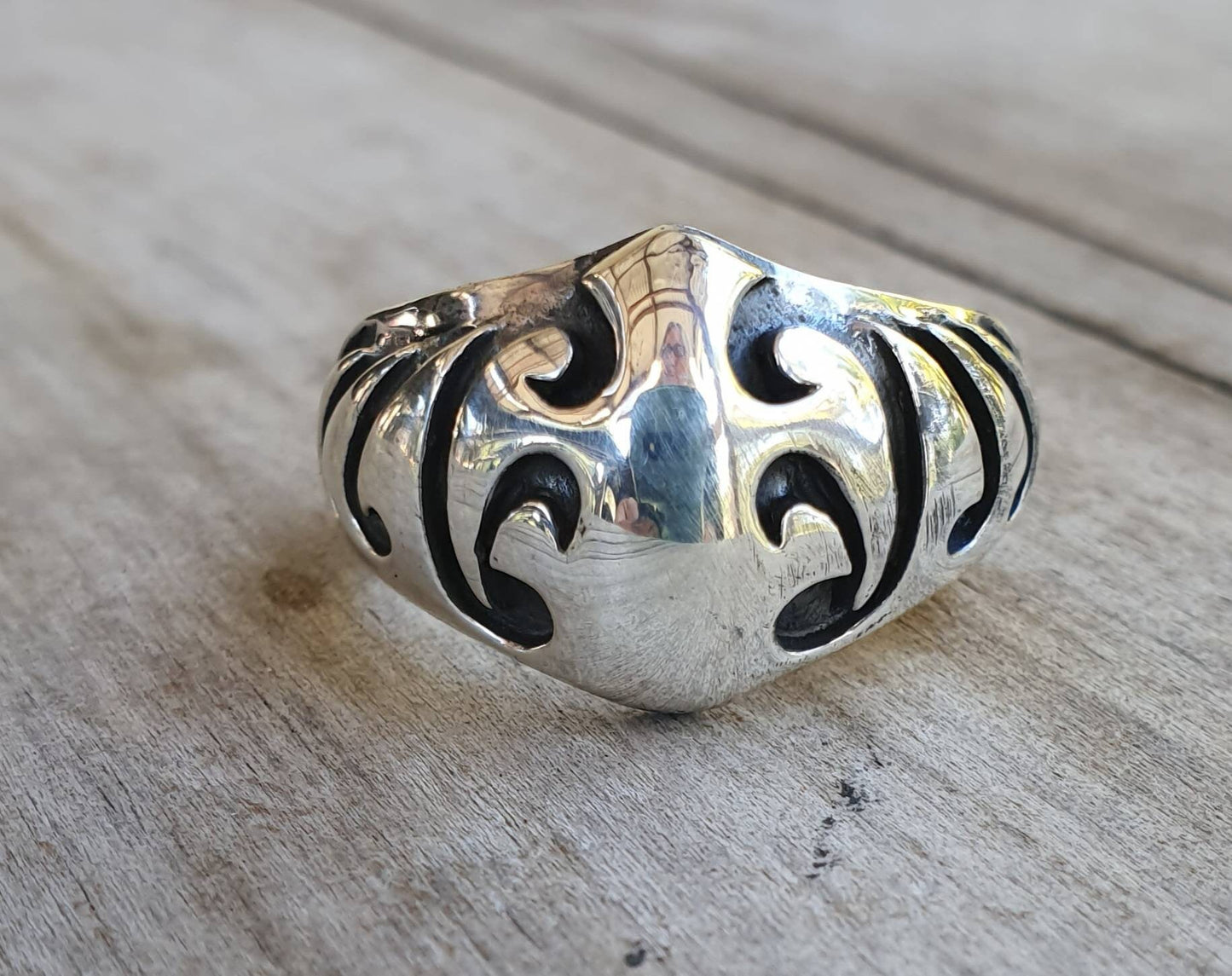 Tribal ring,sterling silver band,chunky ring,rustic,industrial,,heavy band,mans wedding ring,boho,