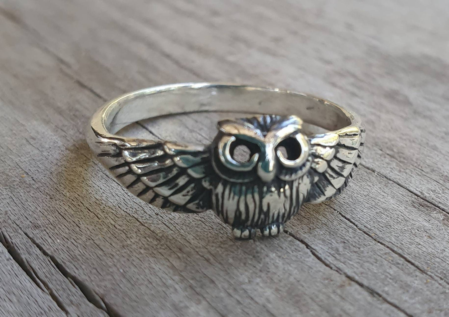 owl ring,sterling silver,dainty,bird ring,woodland,petite owl,small owl ring, boho,gypsy,festival