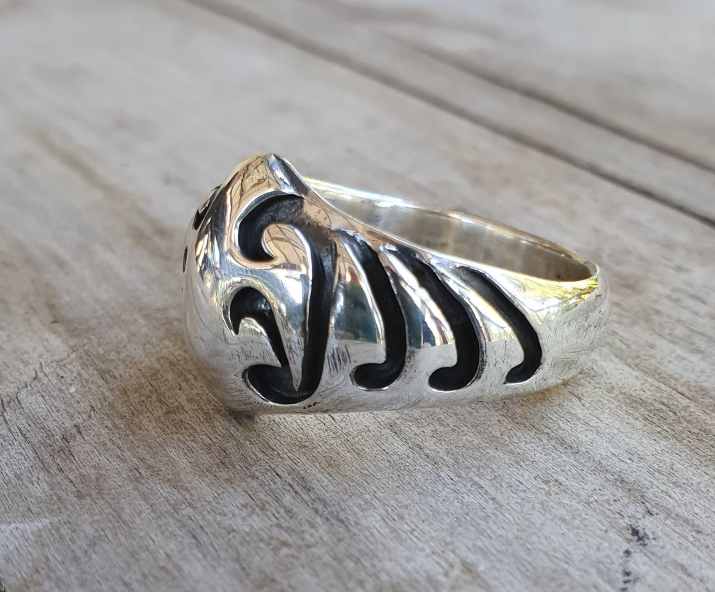 Tribal ring,sterling silver band,chunky ring,rustic,industrial,,heavy band,mans wedding ring,boho,