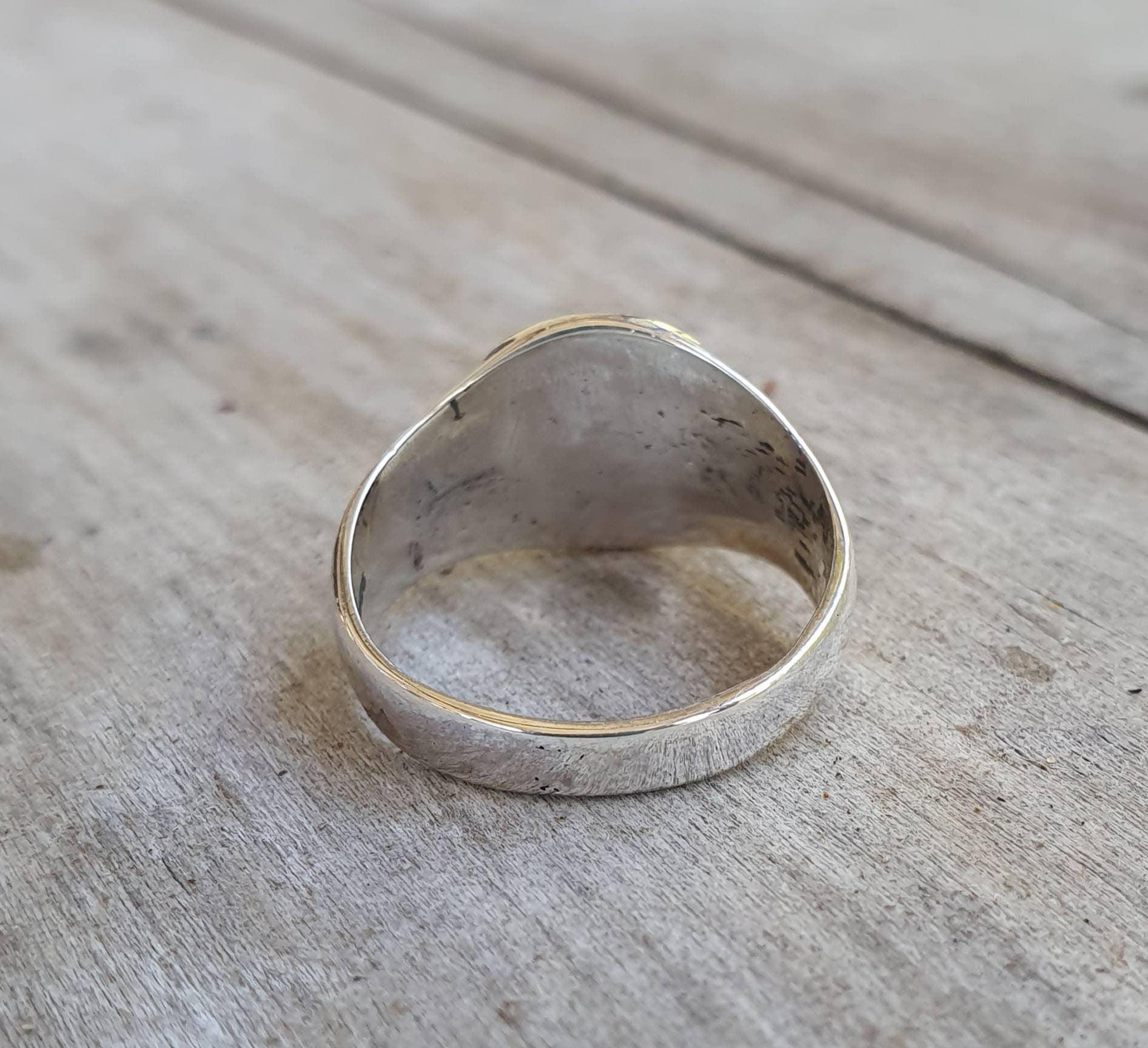 Small signet ring,solid sterling silver,pinkie ring, plain signet,fine,lightweight round top silver ring