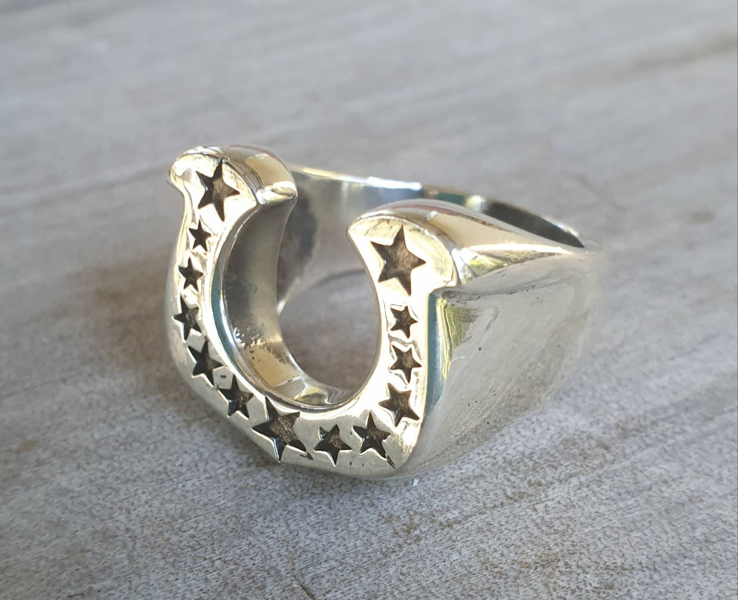 horseshoe ring,sterling silver,lucky ring,star, handmade,rockabilly,hipster,boho shic,gypsy,lucky horseshoe,goddess,new age,mens fashion,