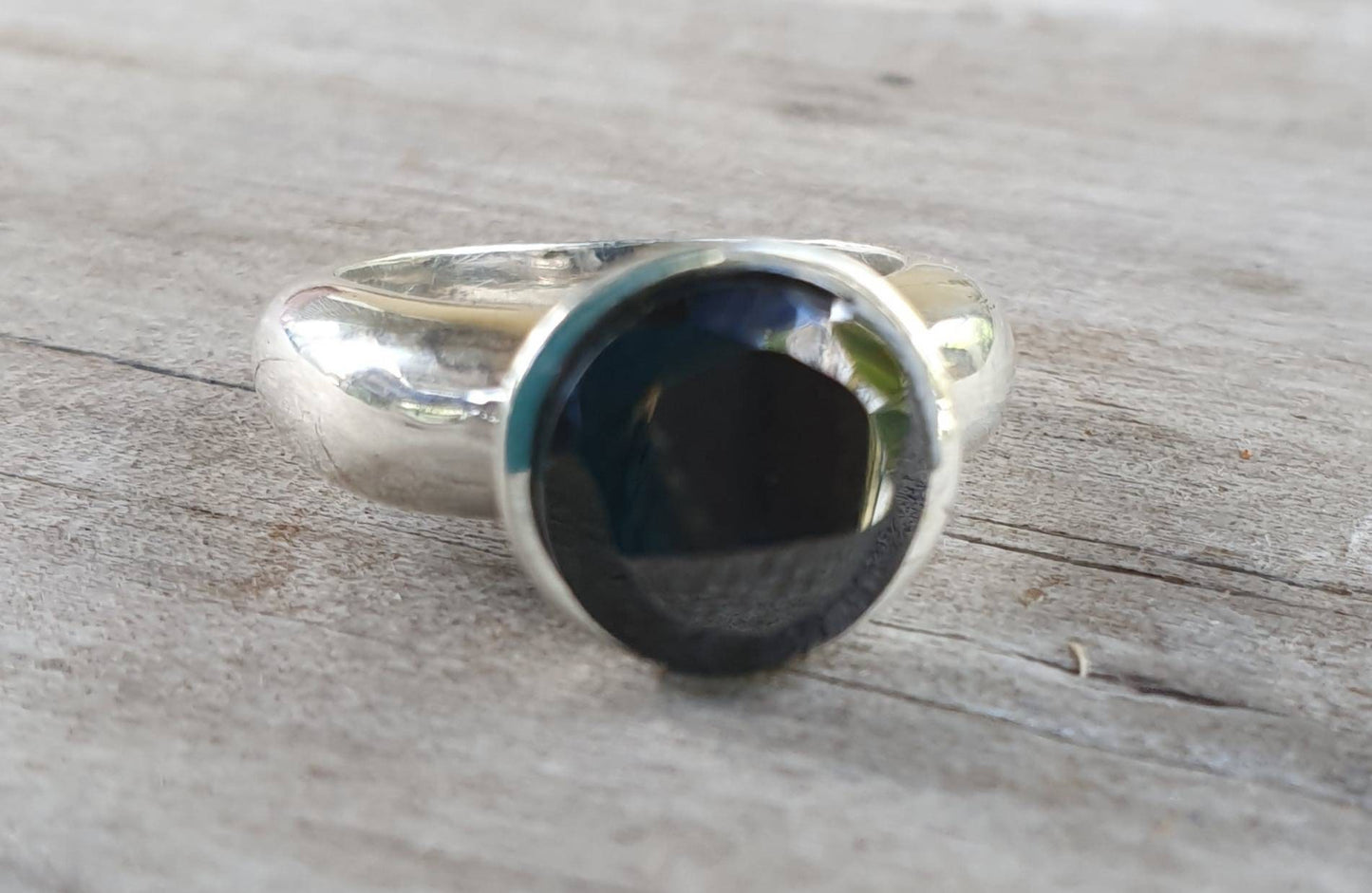 Black Cubic zirconia ring,sterling silver, cz,chunky solitare,silver cz,handmade, ring,goddess,boho,solitare ring,new age,