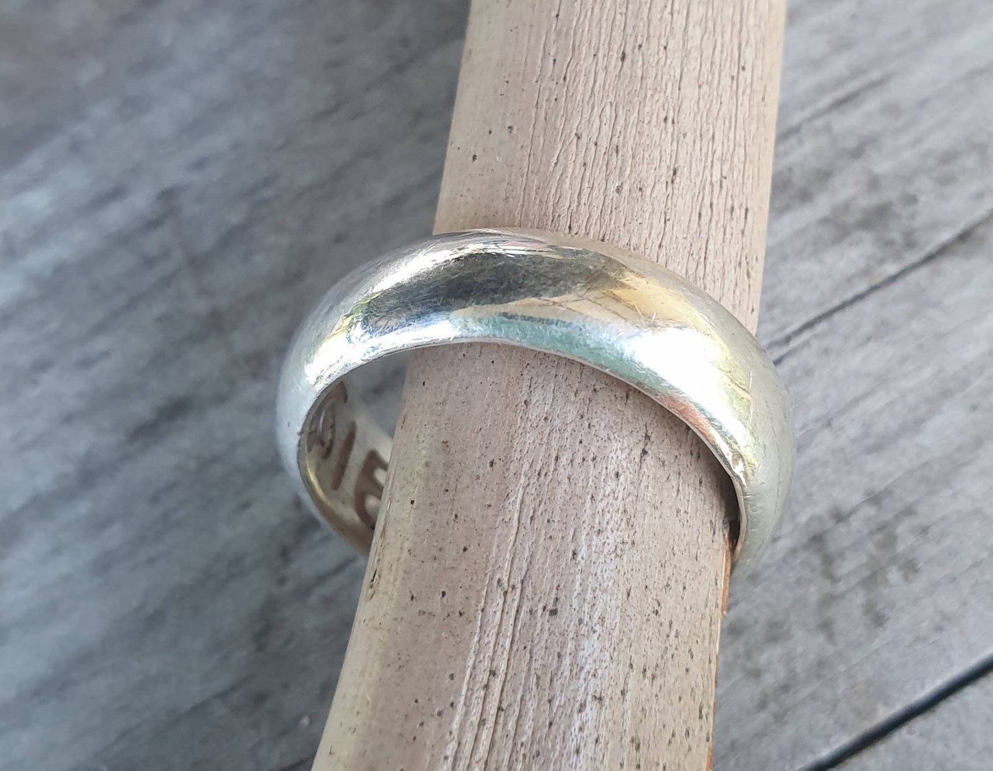 Silver band,solid,plain sterling silver ring,half round band,stacker ring,wedding,dress ring,boho,unisex,handmade,d shape ring,