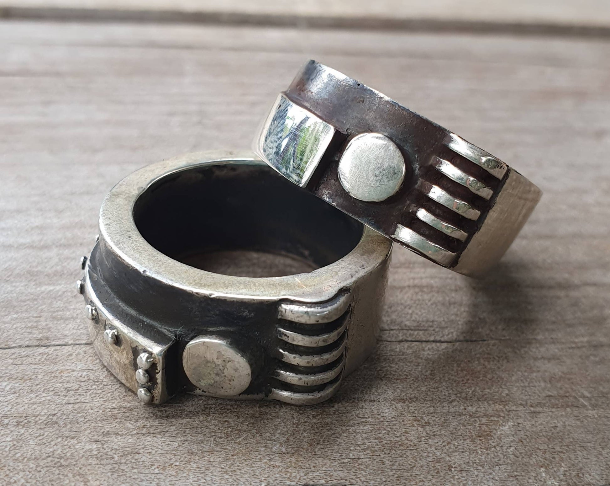 Chunky Mechanical ring,industrial,mans sterling silver,steampunk ring,heavy modern ring,rustic,wedding band