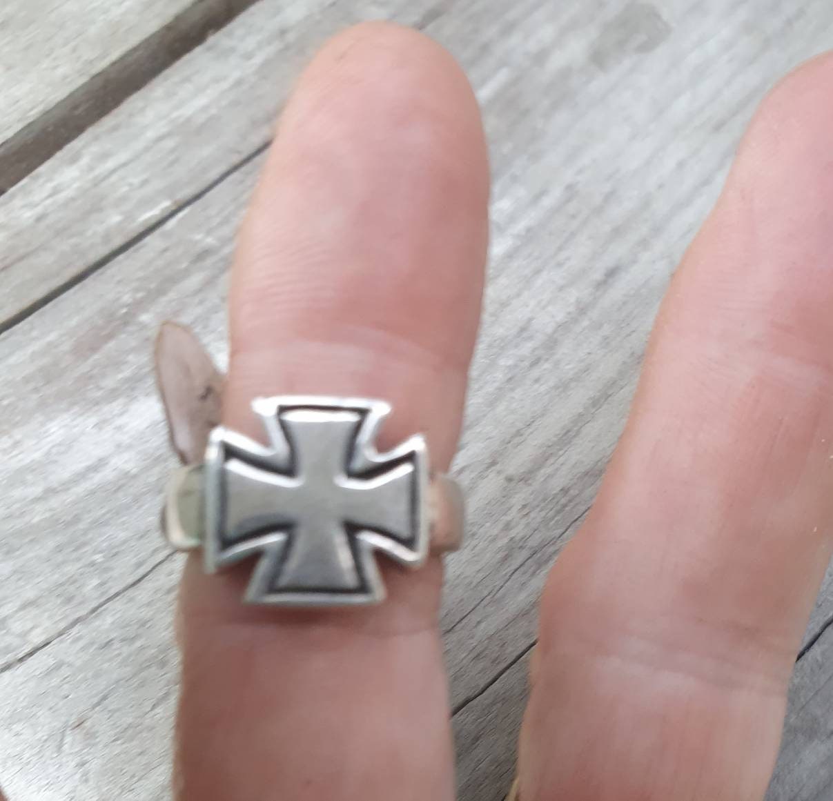 Small cross ring,sterling silver, knights templar, celtic,even sided cross, pinkie ring,steampunk, gothic,