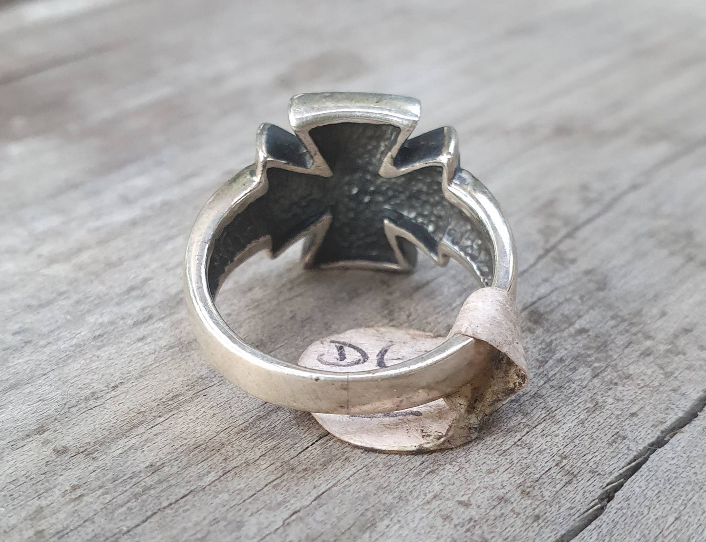 Small cross ring,sterling silver, knights templar, celtic,even sided cross, pinkie ring,steampunk, gothic,