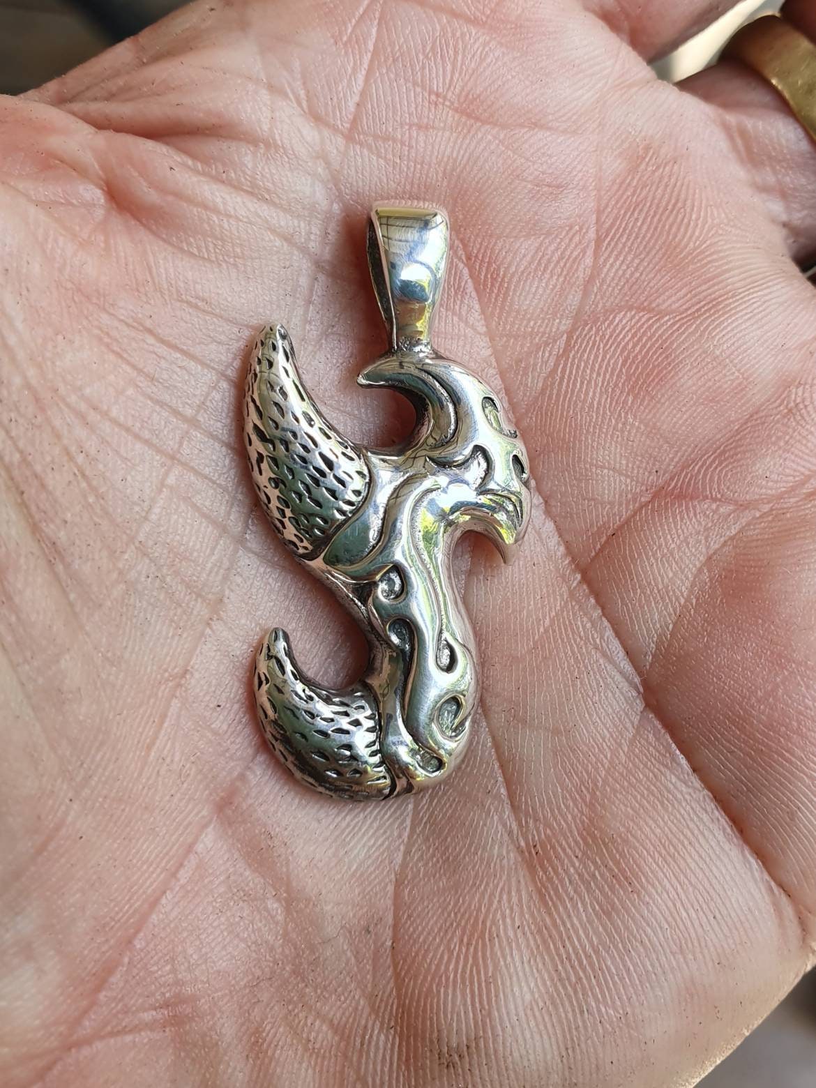 Tribal pendant,Maori,sterling silver, gypsy, hippy, boho shic,new age,handmade,Celtic spiral,tribal,ethnic, koru,