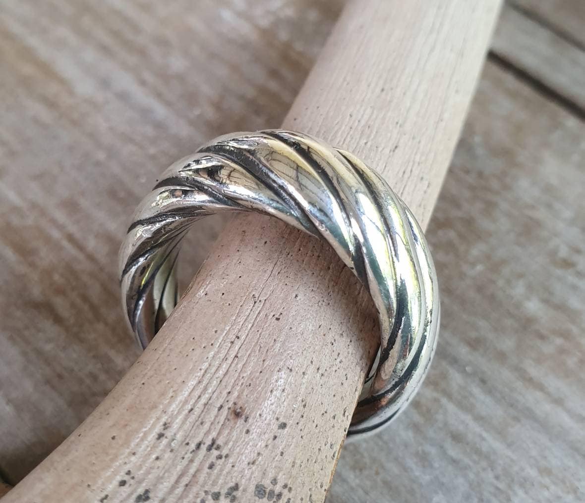 chunky silver ring,heavy,solid,sterling silver,twisted thick silver wedding ring,unisex,handmade,silver band,mens ring,hipster,boho,vintage