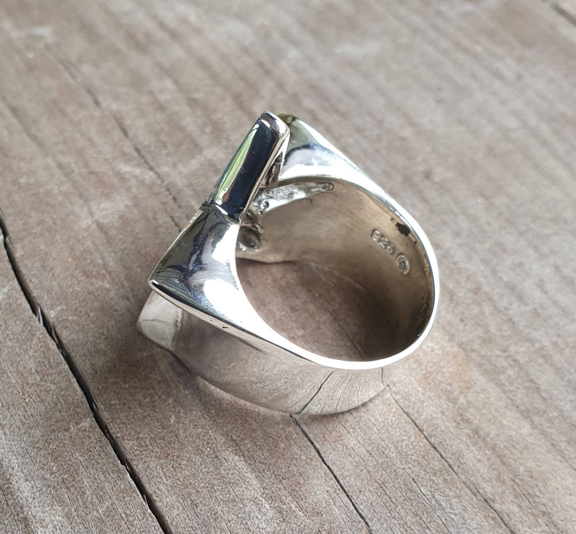 Large star ring,Sterling silver,flat star,five pointed star,chunky ring,unisex,boho,hipster,designer fashion,