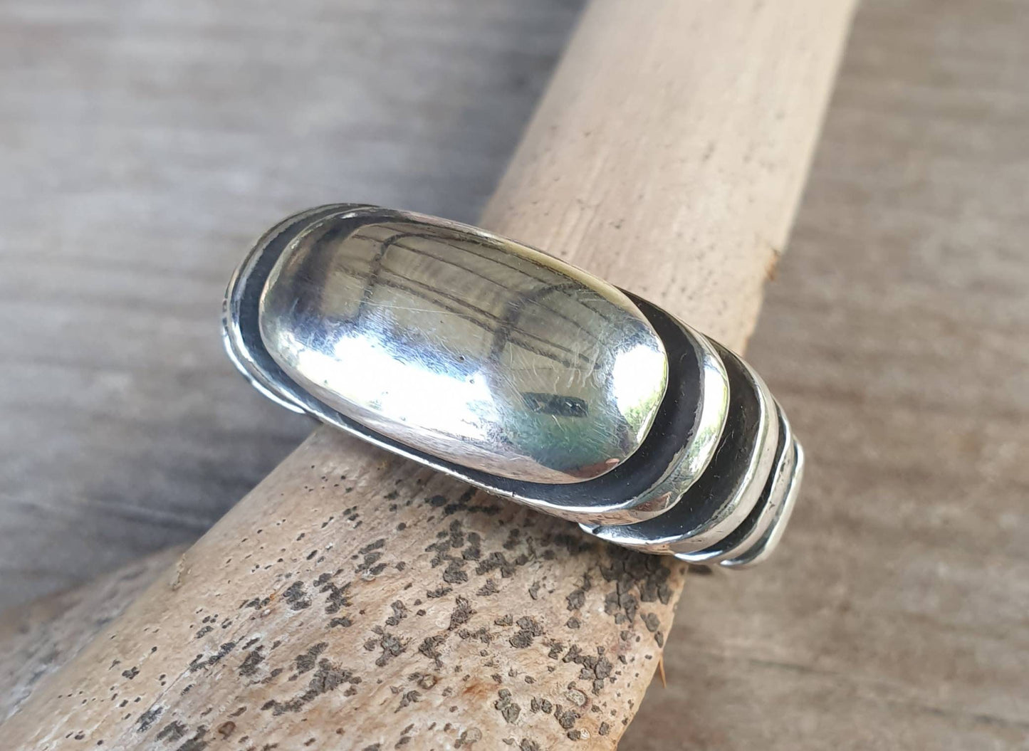 Signet ring,industrial oval top,solid sterling silver,rustic,chunky,handmade,boho,blank ring,plain silver signet,unisex