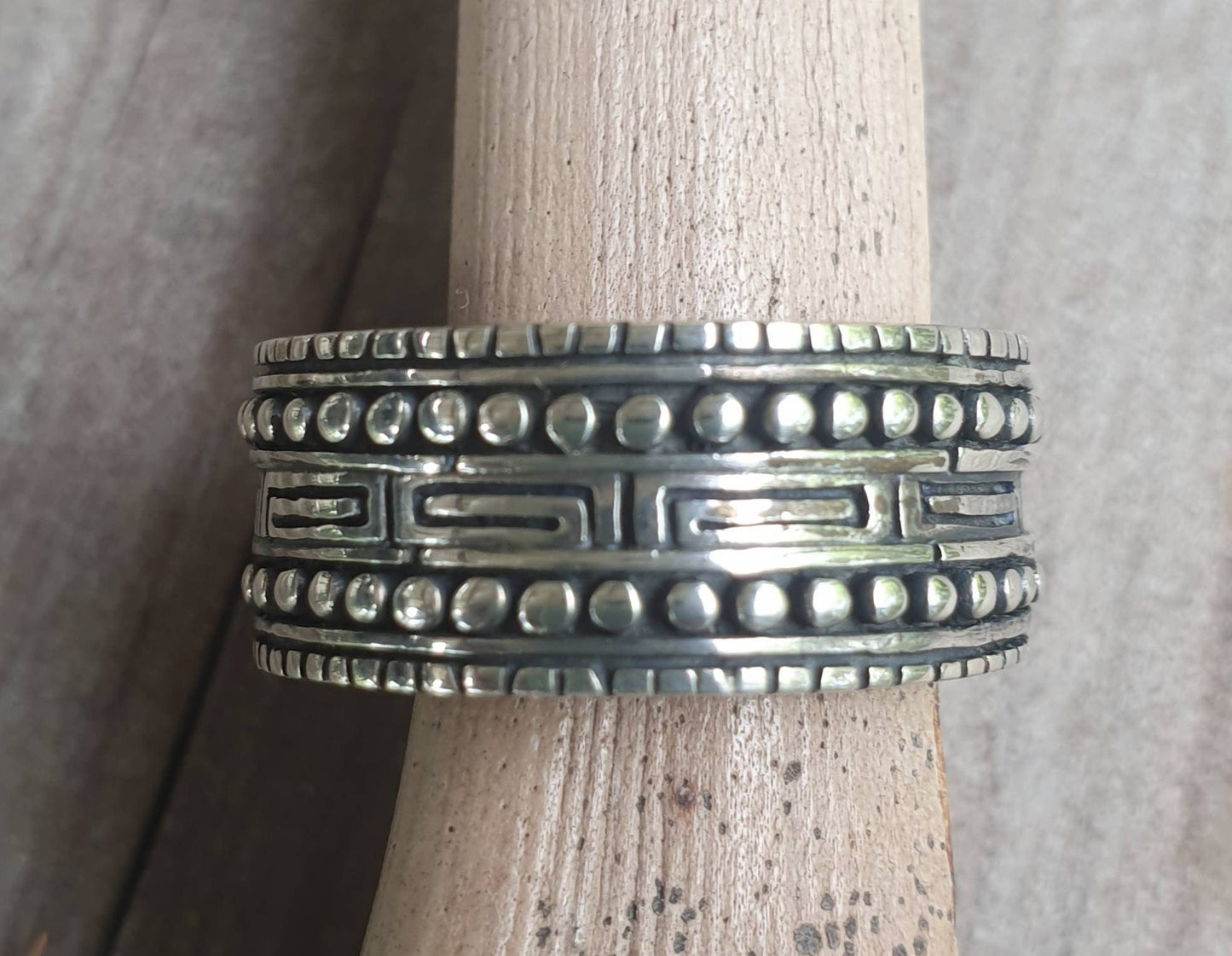 tribal band,sterling silver ring,unisex band,mans wedding ring,handmade, plain silver band,Aztec,Inca