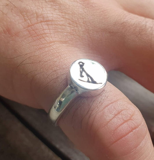 Snowboarder ring,sterling silver,unisex,plain silver,snowboard,