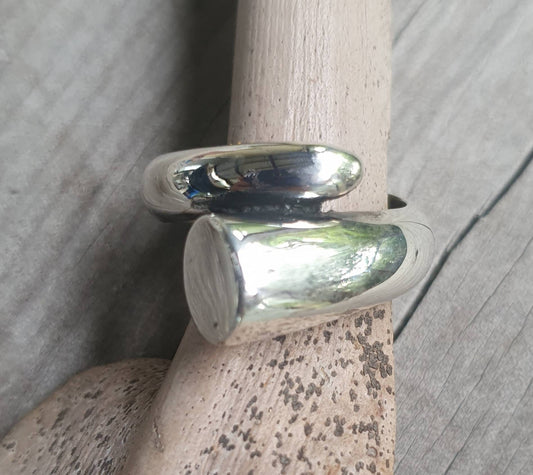 Chunky thumb ring,sterling silver,handmade, unisex,modern, wedding,thumb ring,