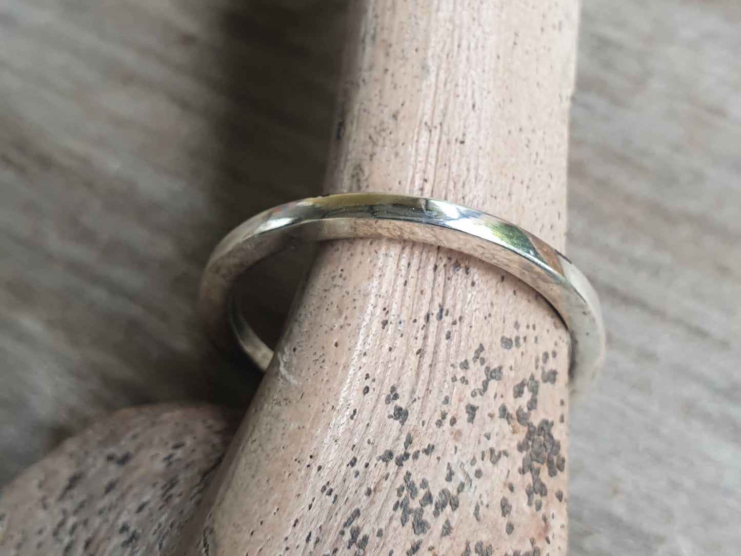 Narrow stacker ring,Sterling silver,thin 2mm square band, unisex,handmade,